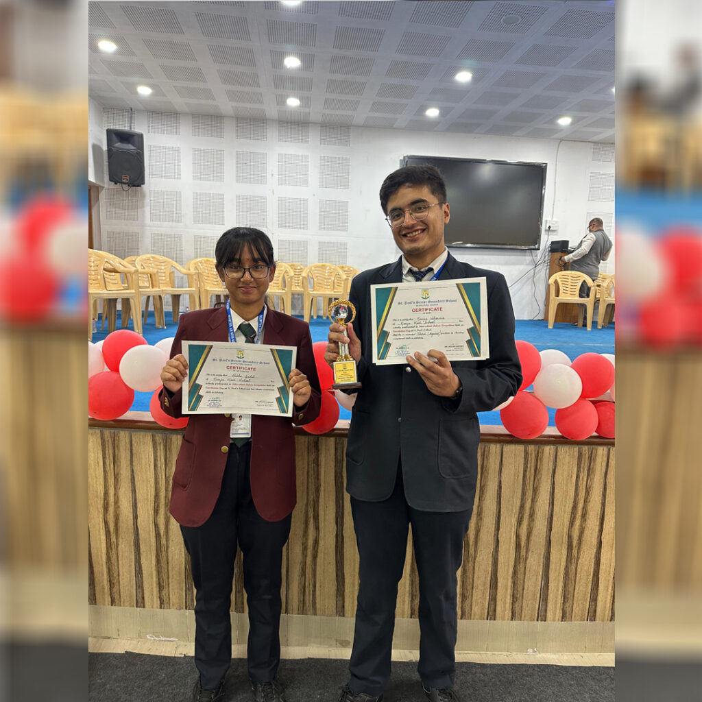 NAVYA SHARMA (XII HUMANITIES) WON 3RD POSITION