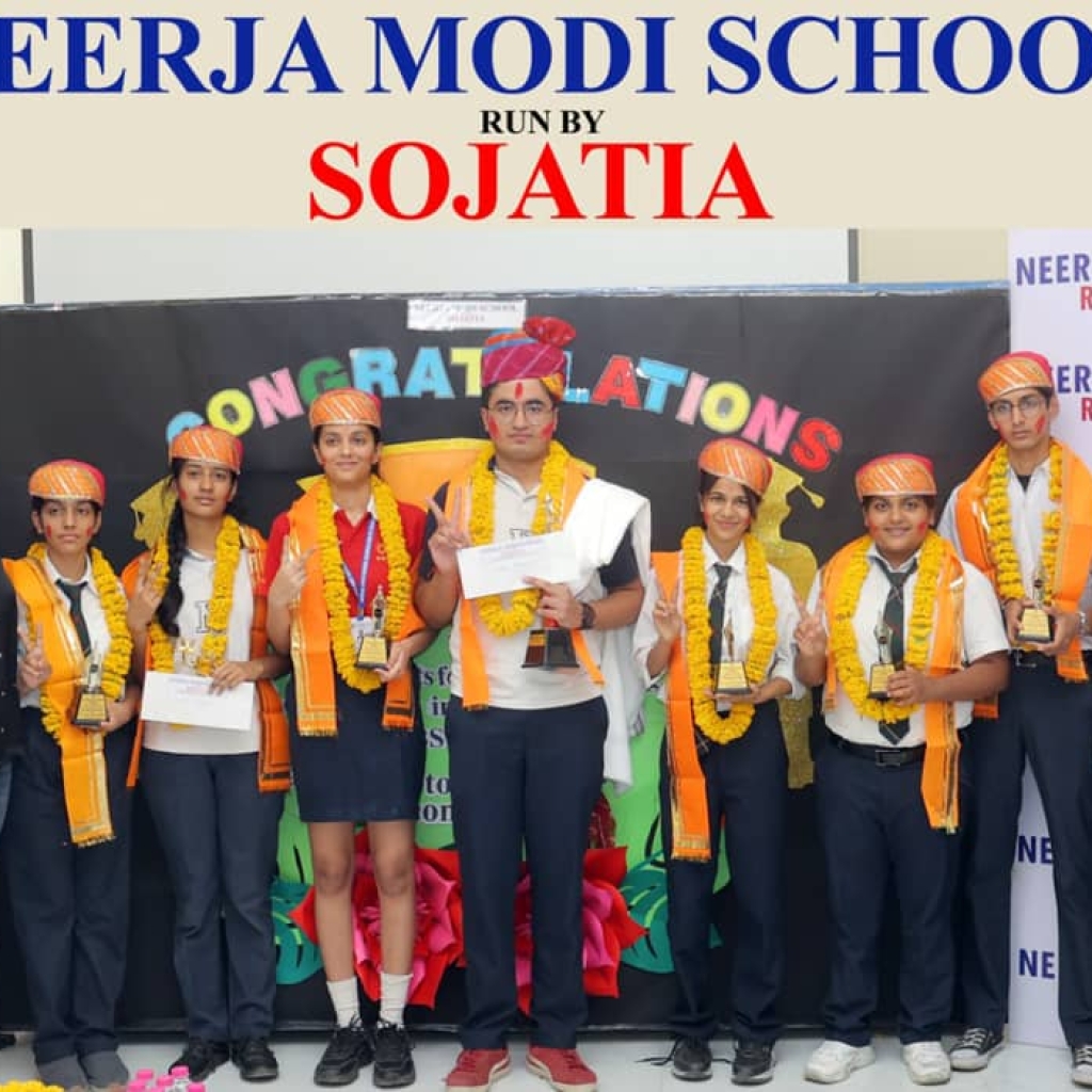 Meritorious Students Felicitated at Neerja Modi School