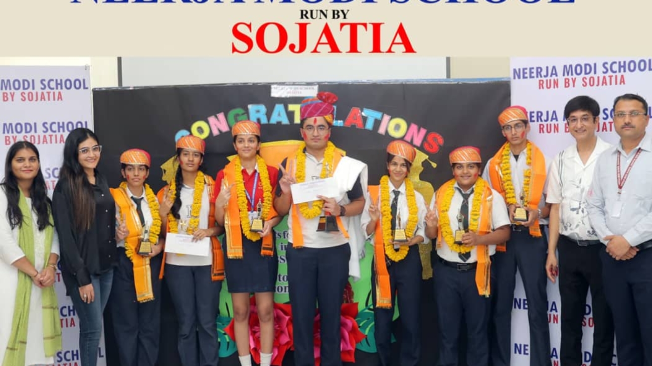 Meritorious Students Felicitated at Neerja Modi School