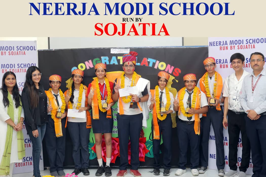 Meritorious Students Felicitated at Neerja Modi School